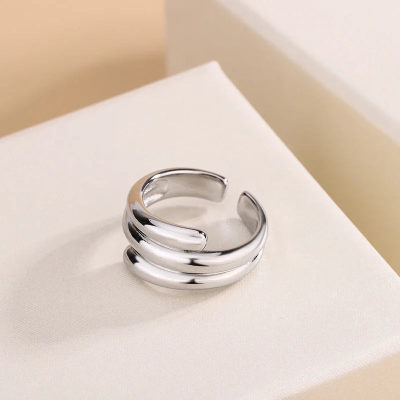 Water Drops Silver Ring