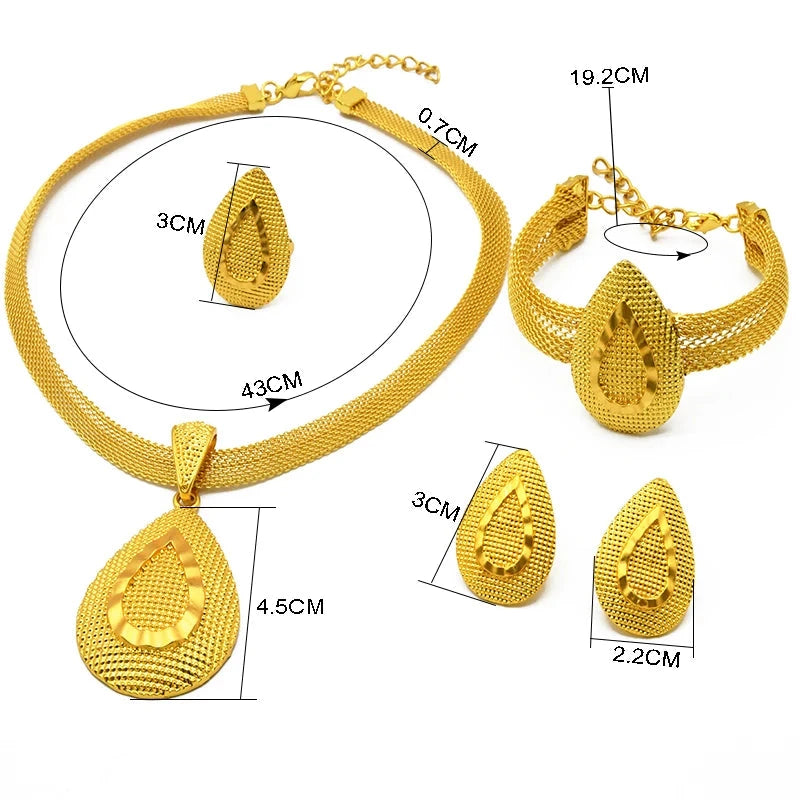 France Gold Jewelry Set