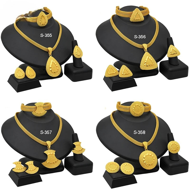 France Gold Jewelry Set