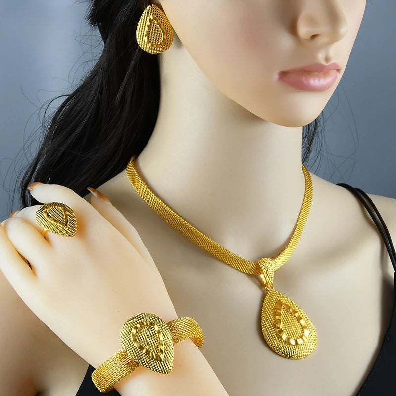 France Gold Jewelry Set