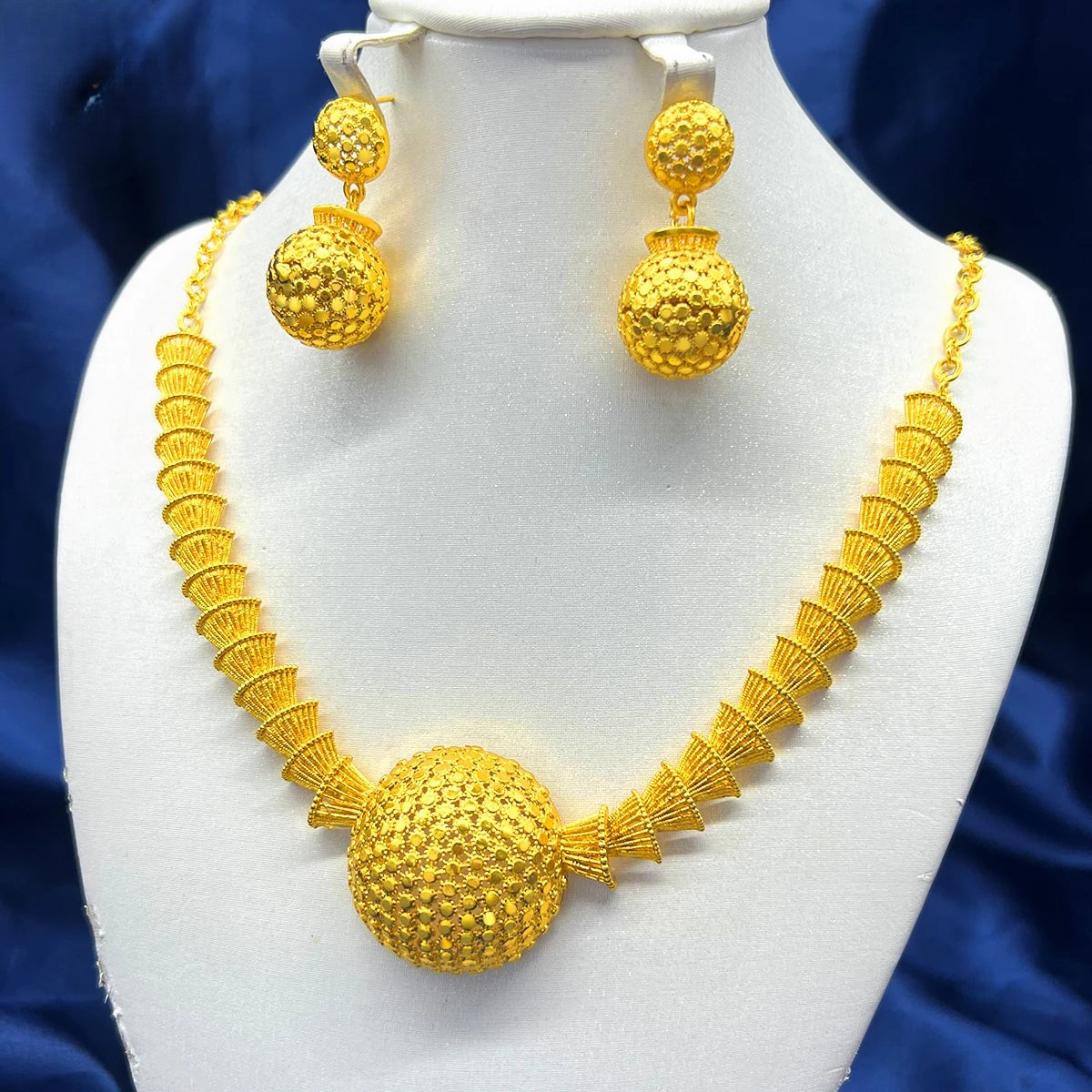 Earrings Jewelry Set For Women 24K Gold Plated