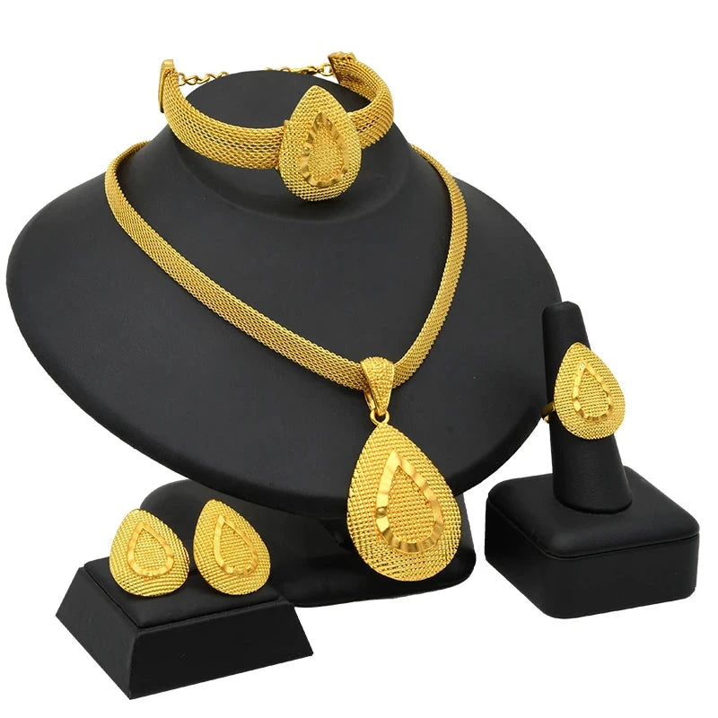 France Gold Jewelry Set